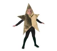 Rubies Costume Stella di Natale per ragazzi e ragazze, Abito dorato, Presepe, Presepe, Natale, Attività scolastiche, Feste di Natale