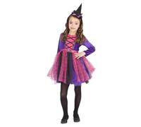 Rubies Costume Strega Miss Ragnatela per bambina, Vestito e tiara con cappello, Stregas, Witches, Licenza Ufficiale per Halloween, Cosplay, Carnevale