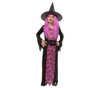 Rubies Costume Strega Ragnatela lila per bambina e bambino, Vestito, cappello e cintura, Licenza Ufficiale, Abirto Strega, Witches per Halloween, Feste e Cosplay
