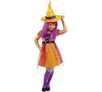Rubie's Costume Strega Superstar con Cappello Abito Bambina Halloween Carnevale