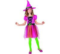 Rubie's Costume Strega Superstar con Cappello Abito Bambina Halloween Carnevale