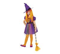 Rubies Costume Strega Viola Superstar per ragazze, Vestito e capello, Oficiale Rubies per halloween, carnevale e cumpleanno