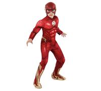 Rubies Costume The Flash Classico per Bambino, Jumpsuit stampato con copristival