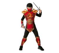 Rubies Costume Tiger Ninja per bambino e bambina, Tuta, tabardo, cintura e cappuccio, Licenza Ufficiale per cmpleanno, feste, cosplay e Carnevale