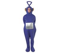 Rubies Costume Tinky Winky Deluxe da adulto, Tuta intera con tasca interna e accessorio per la testa, Taglia Standard, Ufficiale Teletubbies per Addio al celibato, Carnevale, Cosplay, Feste