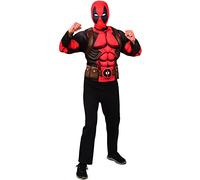Rubies Costume Top e maschera Deadpool per adulti, Accesori, Complementi dei costumi, Unisex, Taglia Unica, Licenza Ufficiale Marvel Deadpool 3 per Carnevale, Feste e Cosplay