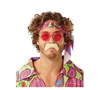 Rubie's Costume ufficiale 70s baffi biondo adulto, taglia unica