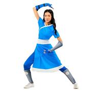 Rubies Costume ufficiale Avatar The Last Airbender Katara, tuta con vestito attaccato, costume per adulti, taglia L UK 16-18