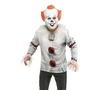 Rubie's, costume ufficiale da clown Pennywise IT, set top e maschera per adulti, (versione film 2017)