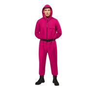 Rubies Costume ufficiale da guardia del gioco dei calamari, costume classico per adulti, taglia XL