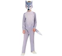 Rubies Costume ufficiale da lupo da libro di fiabe, per bambini, taglia 5-6 anni