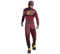 Flash Uomo Costume Supereroe Dc Comics Autorizzato Adulti Vestito