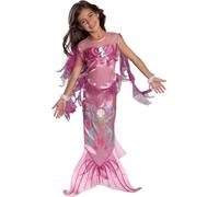 Rubie's - Costume ufficiale da sirenetta rosa per bambine, taglia M M 7-8 anni