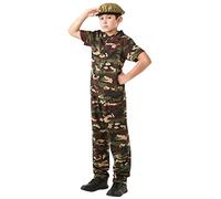 Rubie's Costume ufficiale da soldato per ragazzi Medium