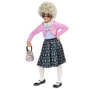 Costume Da Festa Per Ragazze Gangsta Granny Libro Di Walliams Outfit Di Rubies