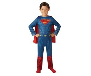 Rubies Costume ufficiale DC Justice League Superman, per bambini, età 9-10 anni, altezza 140 cm, Halloween
