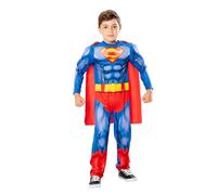 Rubies Superman Padded Suit W Cape Custom 110-116 Cm Multicolor Bambini