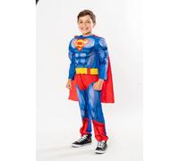 Rubie's Costume ufficiale DC Superman, costume da supereroe per bambini 7-8 anni