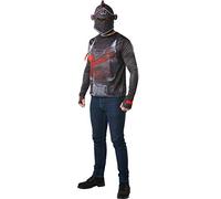 Rubie's - Costume ufficiale del Cavaliere Nero di Fortnite, da gioco Multi-colour Size Large, Chest 42-44 Inch