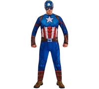 Rubies Costume ufficiale di Capitan America, classico, per adulti