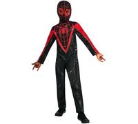 Rubies Costume ufficiale Disney Spiderman Miles Morales Gamerverse, costume da supereroe per bambini, taglia 7-8 anni