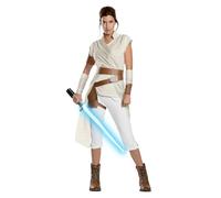Rubies Costume Ufficiale Disney Star Wars EP 9, Rey Deluxe per Adulti, Multicolore, M
