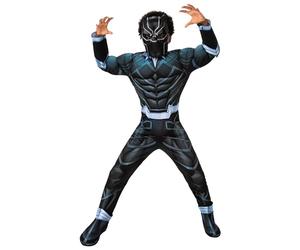 Rubie's Costume ufficiale Marvel Avengers Black Panther Deluxe per bambini, costume da supereroe per bambini