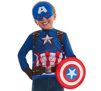 Rubies Costume ufficiale Marvel Capitan America, per bambini, taglia 4-6 anni
