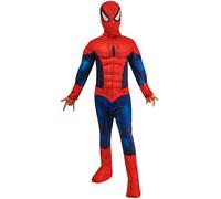 Rubie's Costume ufficiale Marvel Spider-Man Deluxe imbottito per bambini, costume da supereroe per bambini, età 7-8 anni