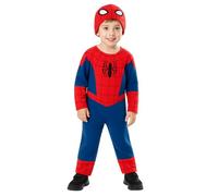 RUBIE'S Costume ufficiale Marvel Spider-Man per bambini, taglia 3-10 anni a scelta, costume completo con maschera e copriscarpe, per carnevale, Halloween, compleanno
