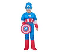 Rubies - Costume ufficiale Marvel Spidey and His Amazing Friends Captain America Deluxe, taglia 5-6 anni