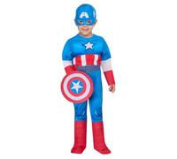Rubies Costume ufficiale Marvel Spidey e i suoi incredibili amici Capitan America Deluxe per bambini, età 3-4 anni