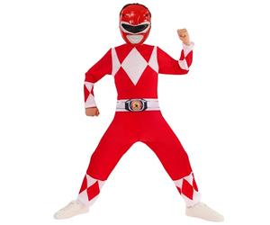 Rubies Costume ufficiale Power Rangers Mighty Morphin Red Ranger, per bambini