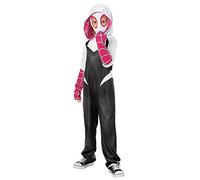 Rubies Costume ufficiale Spider Gwen per bambine, età 9-10 anni, nero/multicolore, per Halloween, Halloween