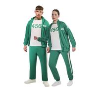 Rubies - Costume ufficiale Squid Game Player 456 Deluxe per adulti, taglia S, 10