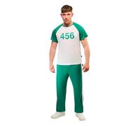 Rubies - Costume ufficiale Squid Game Player 456 Deluxe per adulti, taglia S, 10