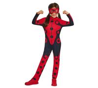 Rubies Costume ufficiale Zag America Miraculous Ladybug per bambini, taglia 7-8 anni