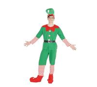 Rubies Costume Uomo Elfo per uomo, Maglione con pantaloni, cintura, copristivali e cappello, Elfi, Elfi di Natale per Natale, Eventi, Feste, Cosplay