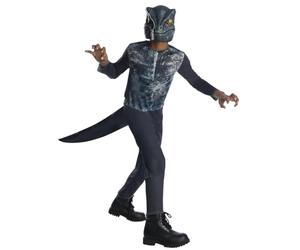 Rubies Costume Velociraptor OPP Dinosauro economico per ragazzi e ragazze, Jumpsuit con coda e maschera, ufficiale Univesal Jurassic World per Carnevale, Natale, Compleanno, Feste e Halloween