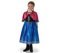 Rubie's Costume Vestito Disney Anna Deluxe Frozen Carnevale Bambine 7-8 Anni