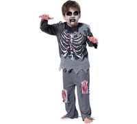 Rubies Zombie Repellente per bambino e bambina, Camicia stampata, pantaloni con ferite, Non Morti, Licenza ufficiale per Halloween, feste, cosplay e Carnevale