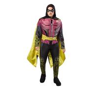 Rubie's DC Comics 884822 - Costume da pettirosso di Batman: Arkham City, taglia adulto, multicolore, M