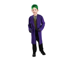Rubies DC Comics Ufficiale - Costume entry-level The Joker Dark Knight (Bambino), taglia 6-8 anni, viola, verde