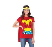 Rubie's DC Comics Wonder Woman - Kit di vestire da donna, maglietta super eroe,