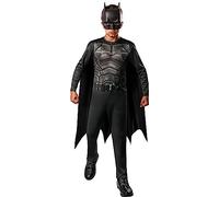 RUBIE'S DC Official THE BATMAN - Costume per bambini fIlm The Batman, taglia 5-7 anni, colore nero, tuta a maniche lunghe, mantello con velcro e maschera