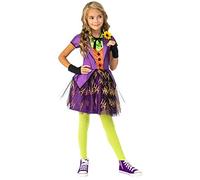 Joker Costume per Bambini Ragazzi Ragazze Halloween Villain Abito