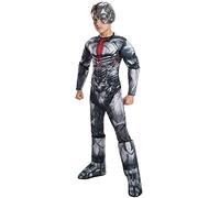 Rubie's Deluxe Cyborg - DC Justice League - Costume in Maschera per Bambini - Large - 147 cm - età 8/10