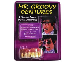 Rubies - Denti falsi Mr Groovy, accessorio per costume di Halloween, Halloween