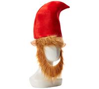Rubies Forum Novelties Men's Costume Elf Hat with Ears Hair and Beard, Multi, One Size