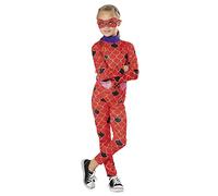 Rubies Green Collection - Costume da coccinella per bambine, tuta stampata e maschera, ufficiale Miraculous Ladybug, per Carnevale, Halloween, Natale e compleanno